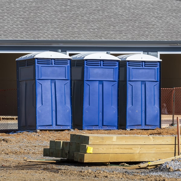 how can i report damages or issues with the porta potties during my rental period in Southside